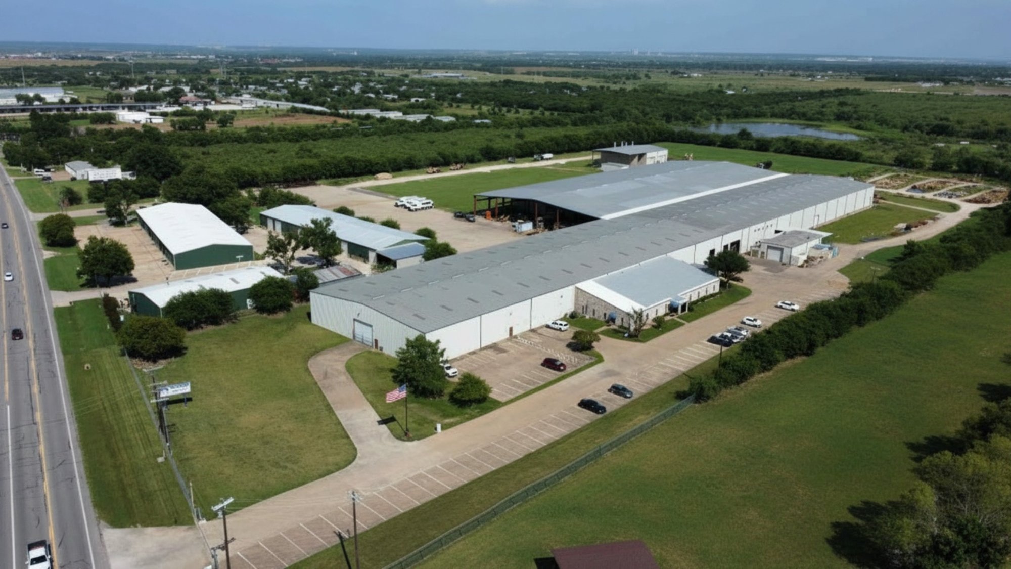 Drone photo Tesmec USA Drone photo Tesmec USA